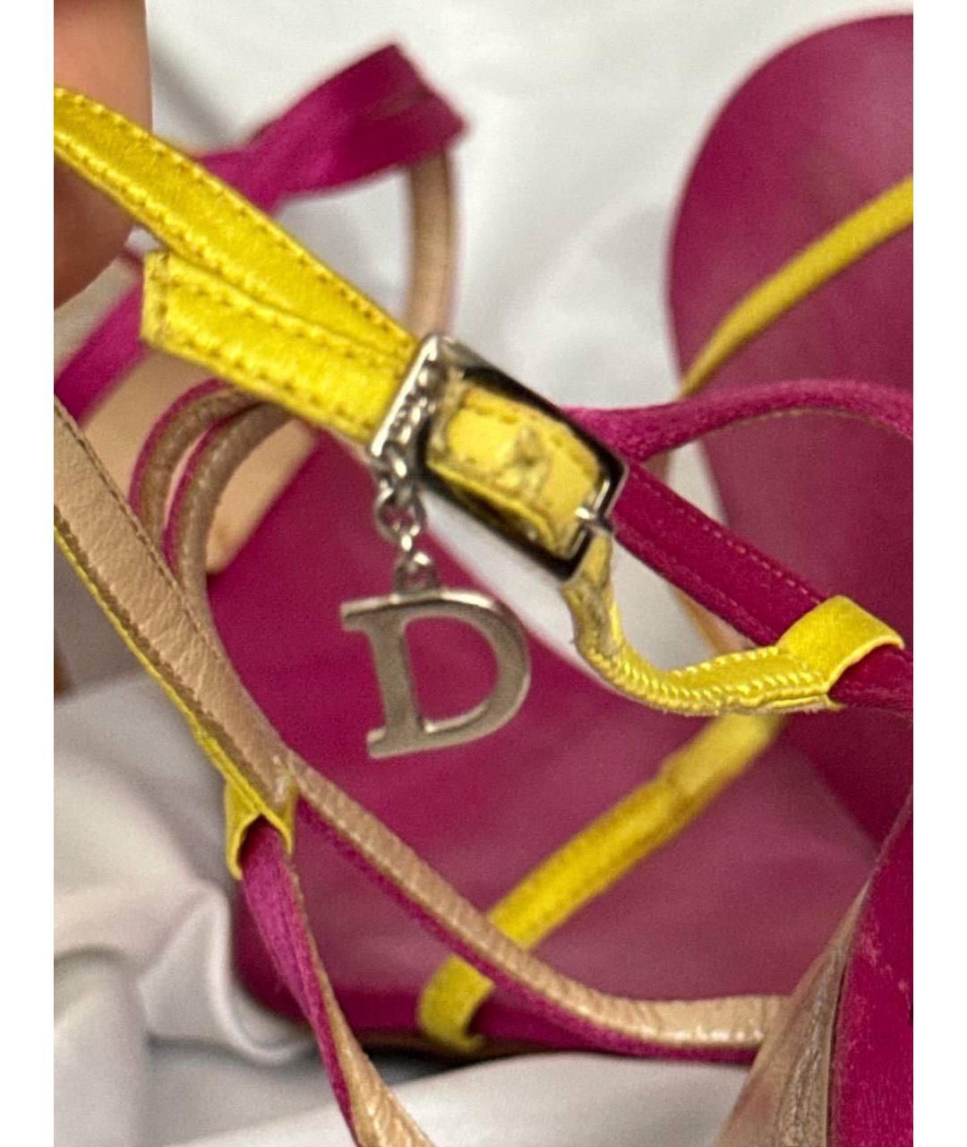 CHRISTIAN DIOR Розовые босоножки, фото 3