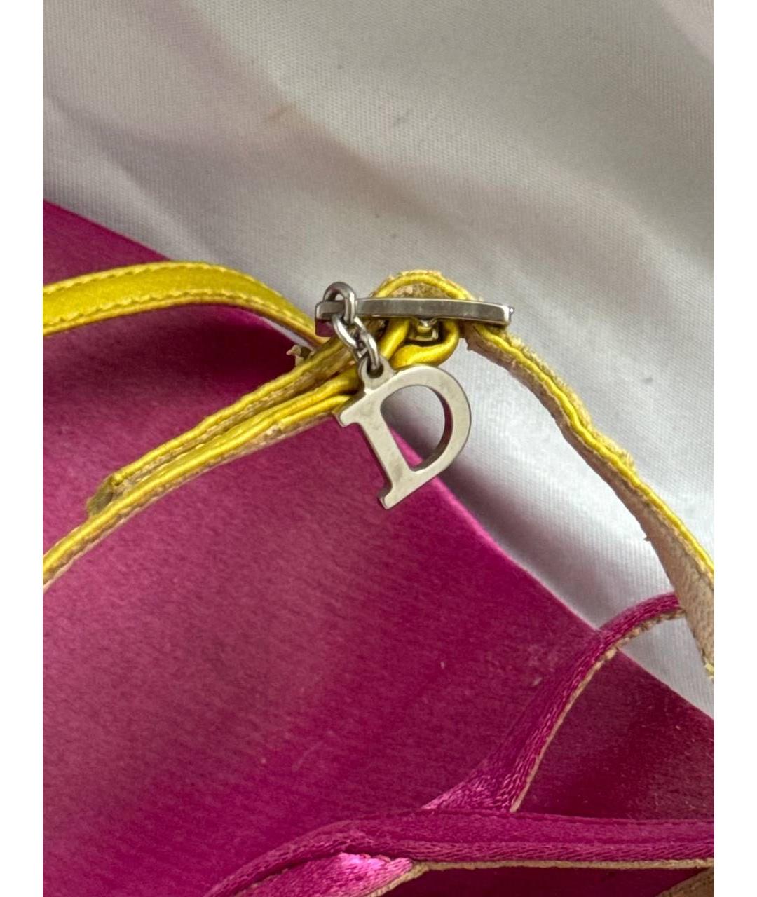 CHRISTIAN DIOR Розовые босоножки, фото 8