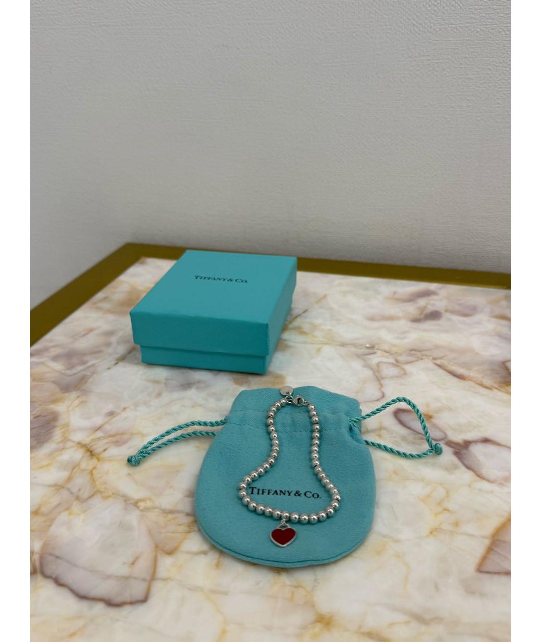 TIFFANY&CO Белый серебряный браслет, фото 4