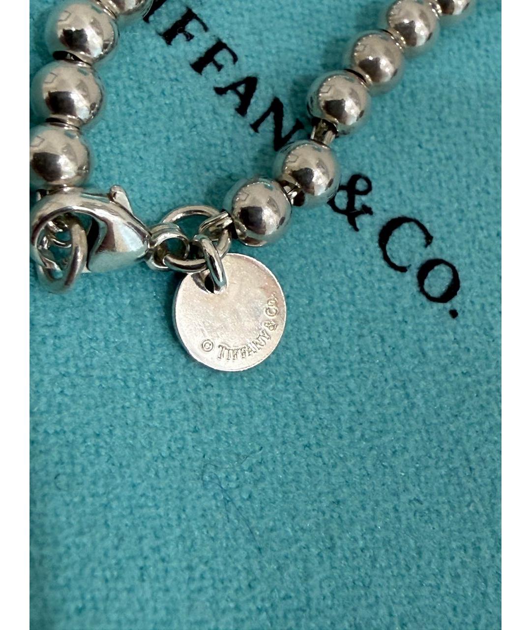 TIFFANY&CO Белый серебряный браслет, фото 6