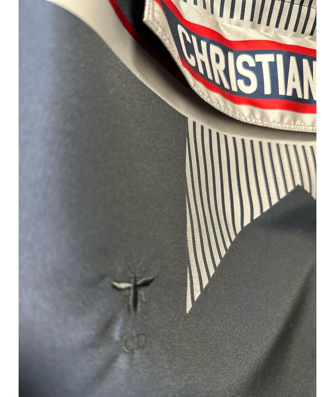 CHRISTIAN DIOR Темно-синяя полиэстеровая куртка, фото 7