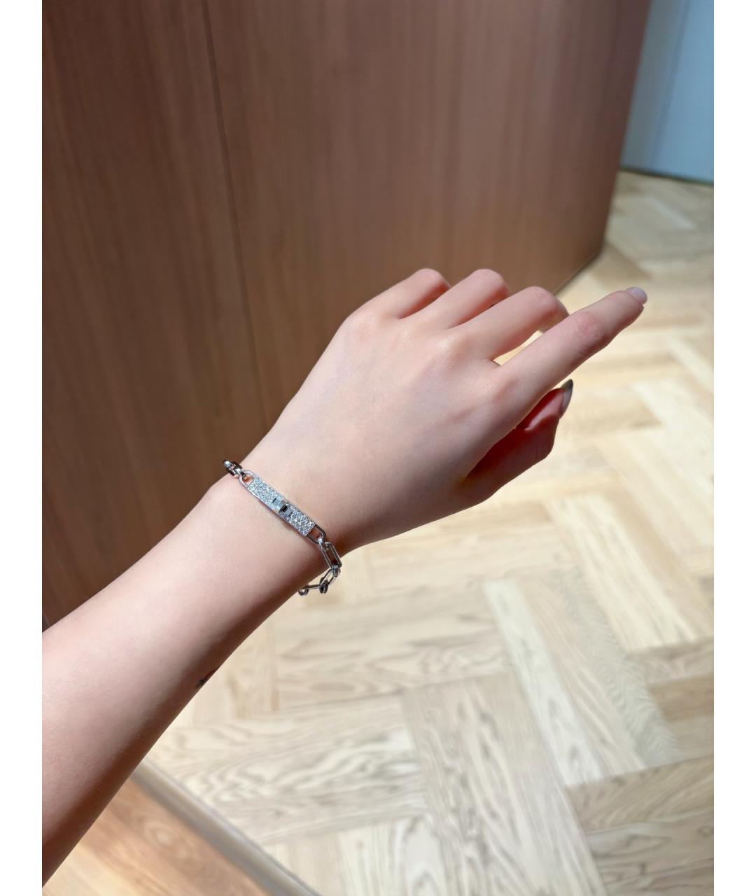 HERMES Серебряный браслет из белого золота, фото 4