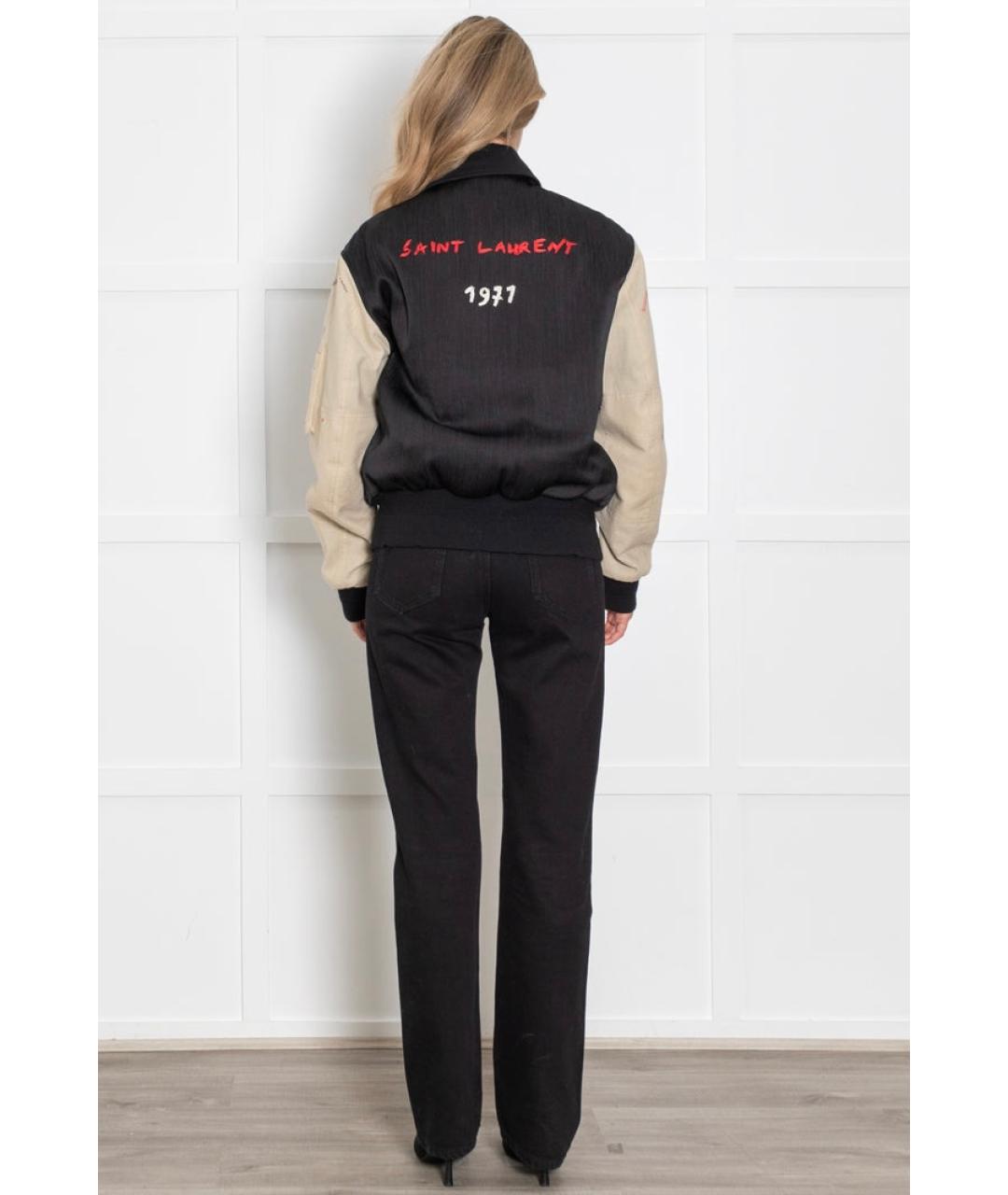 SAINT LAURENT Черная куртка, фото 6