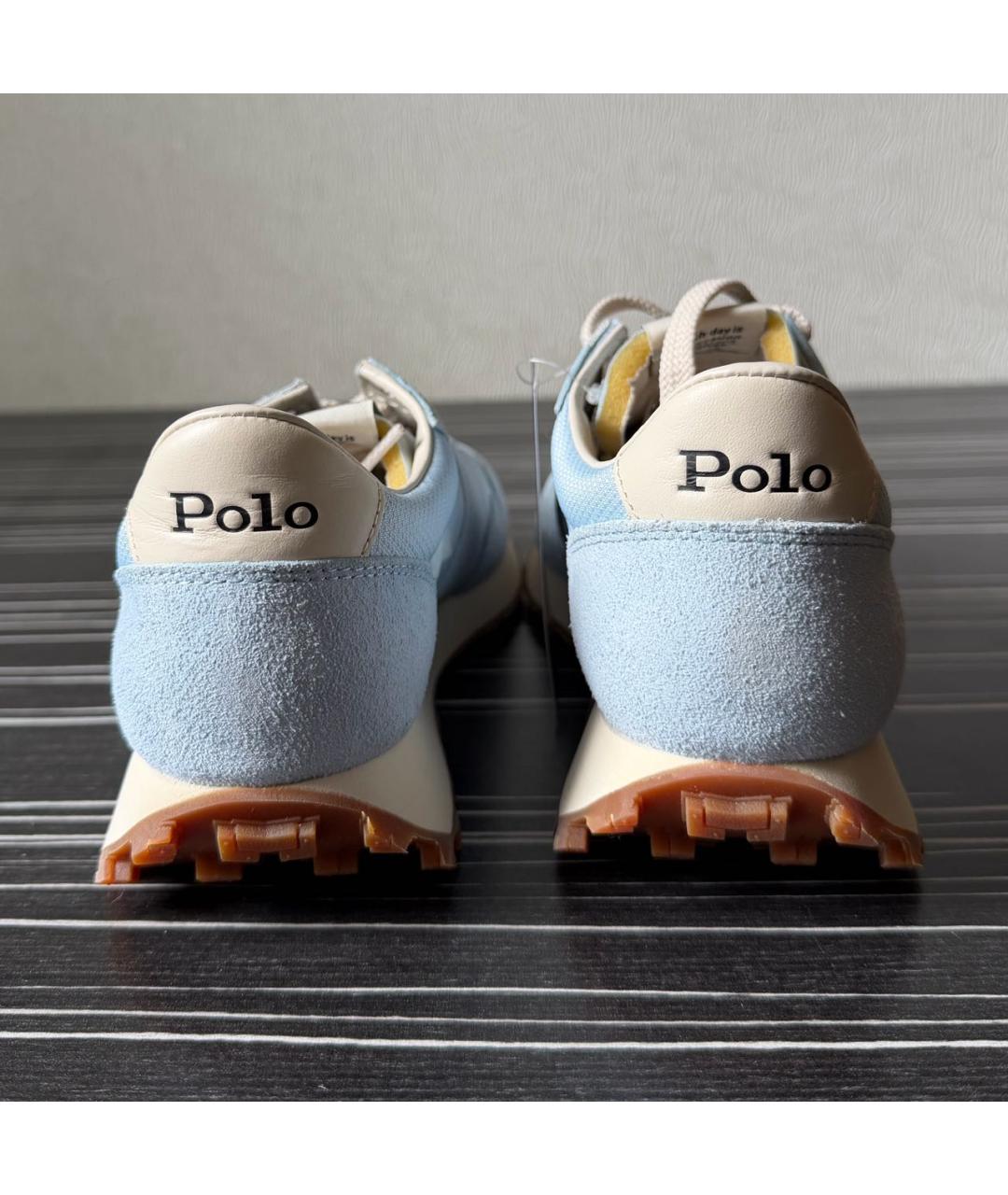 POLO RALPH LAUREN Голубые текстильные кроссовки, фото 4