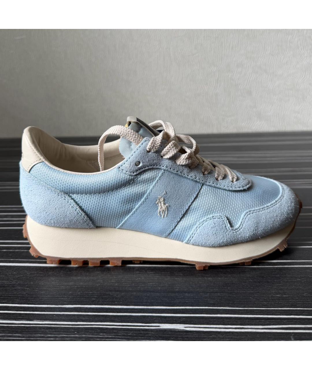 POLO RALPH LAUREN Голубые текстильные кроссовки, фото 7