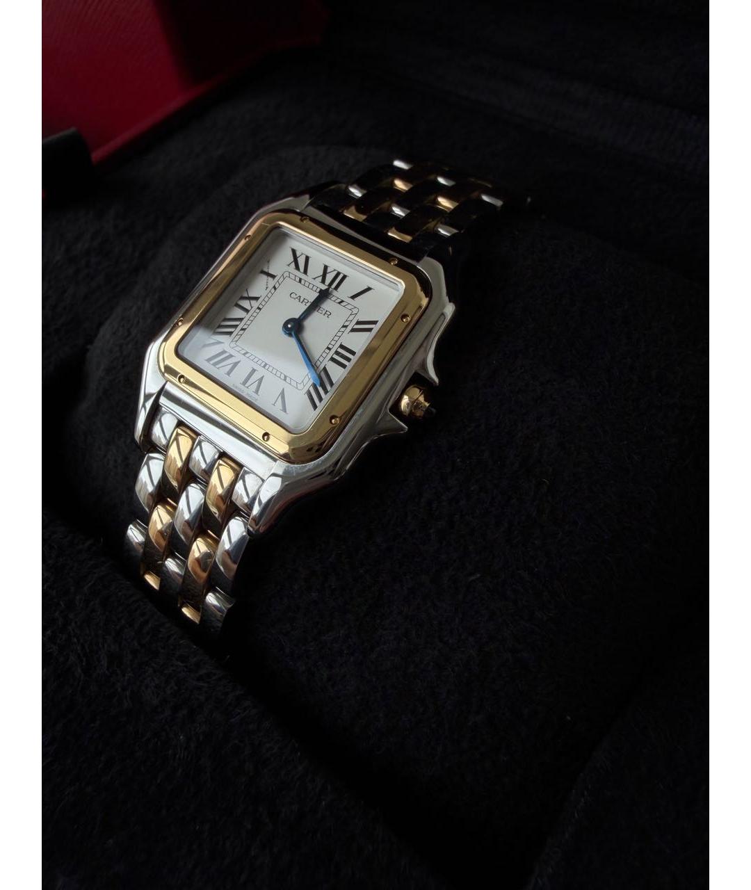 CARTIER Серебряные часы из желтого золота, фото 4