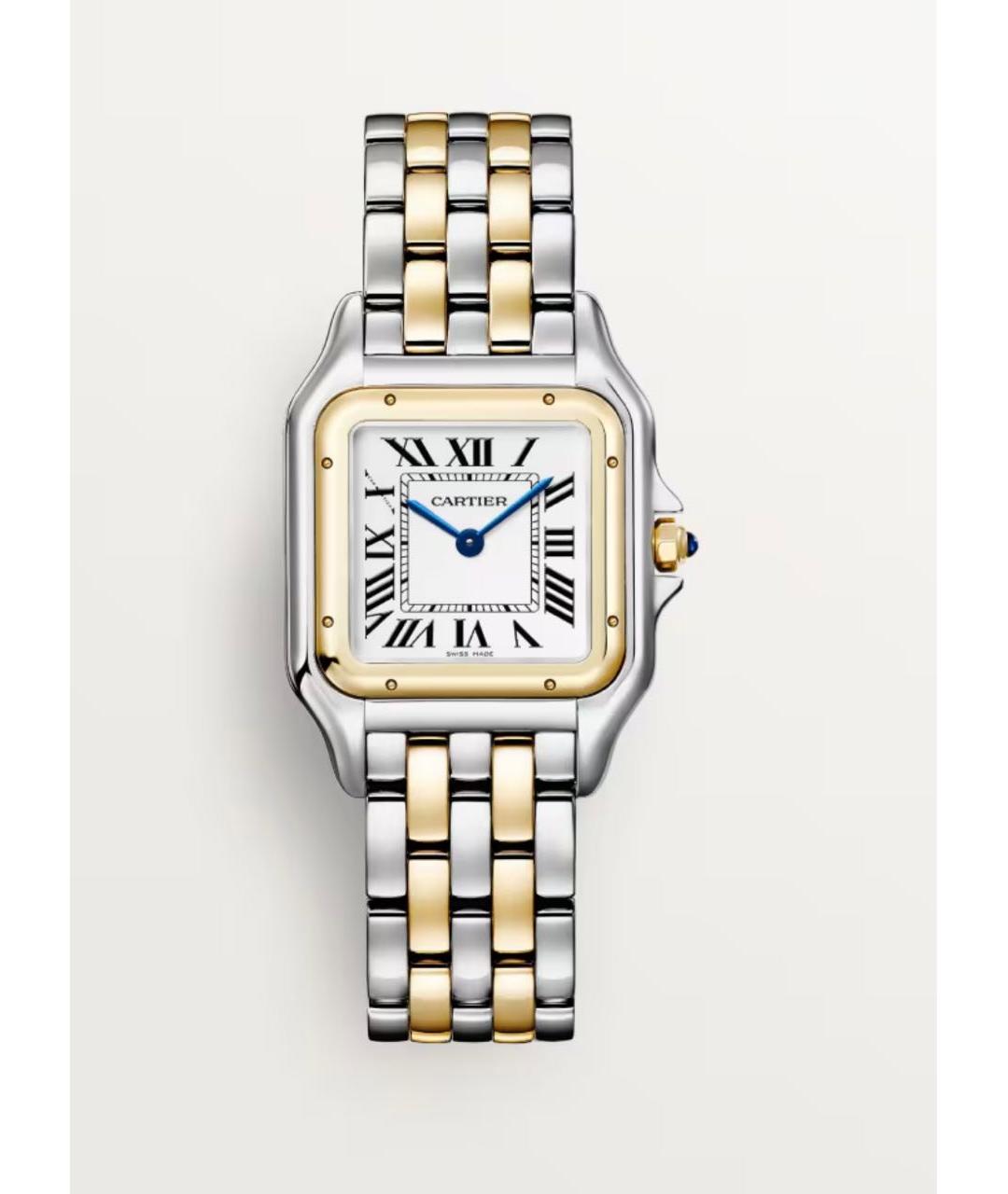 CARTIER Серебряные часы из желтого золота, фото 9