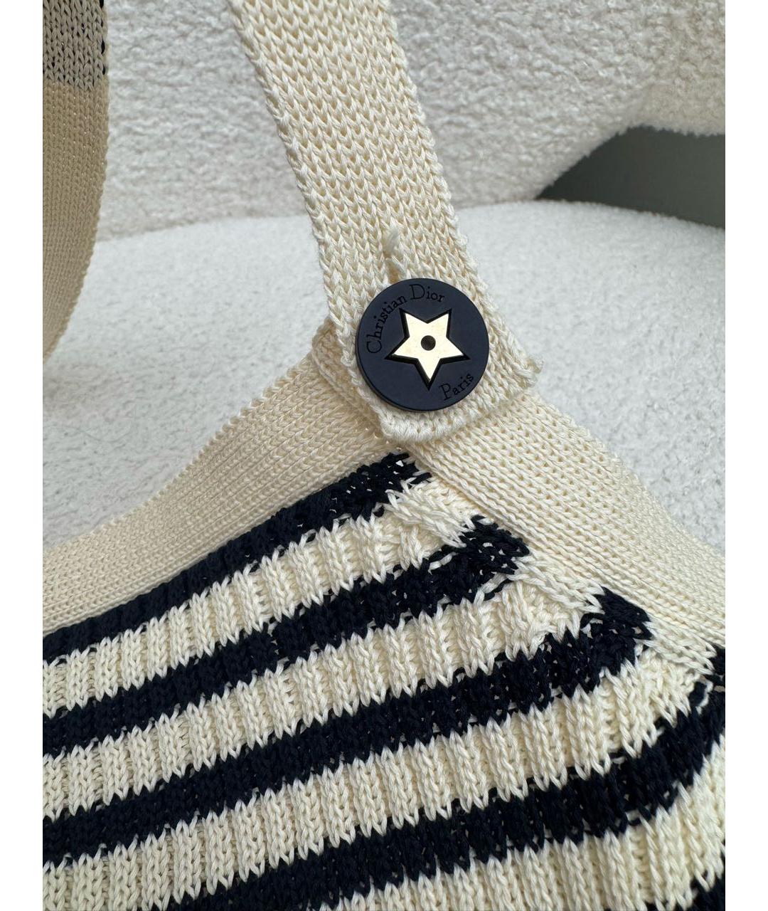 CHRISTIAN DIOR Мульти хлопковая майка, фото 5