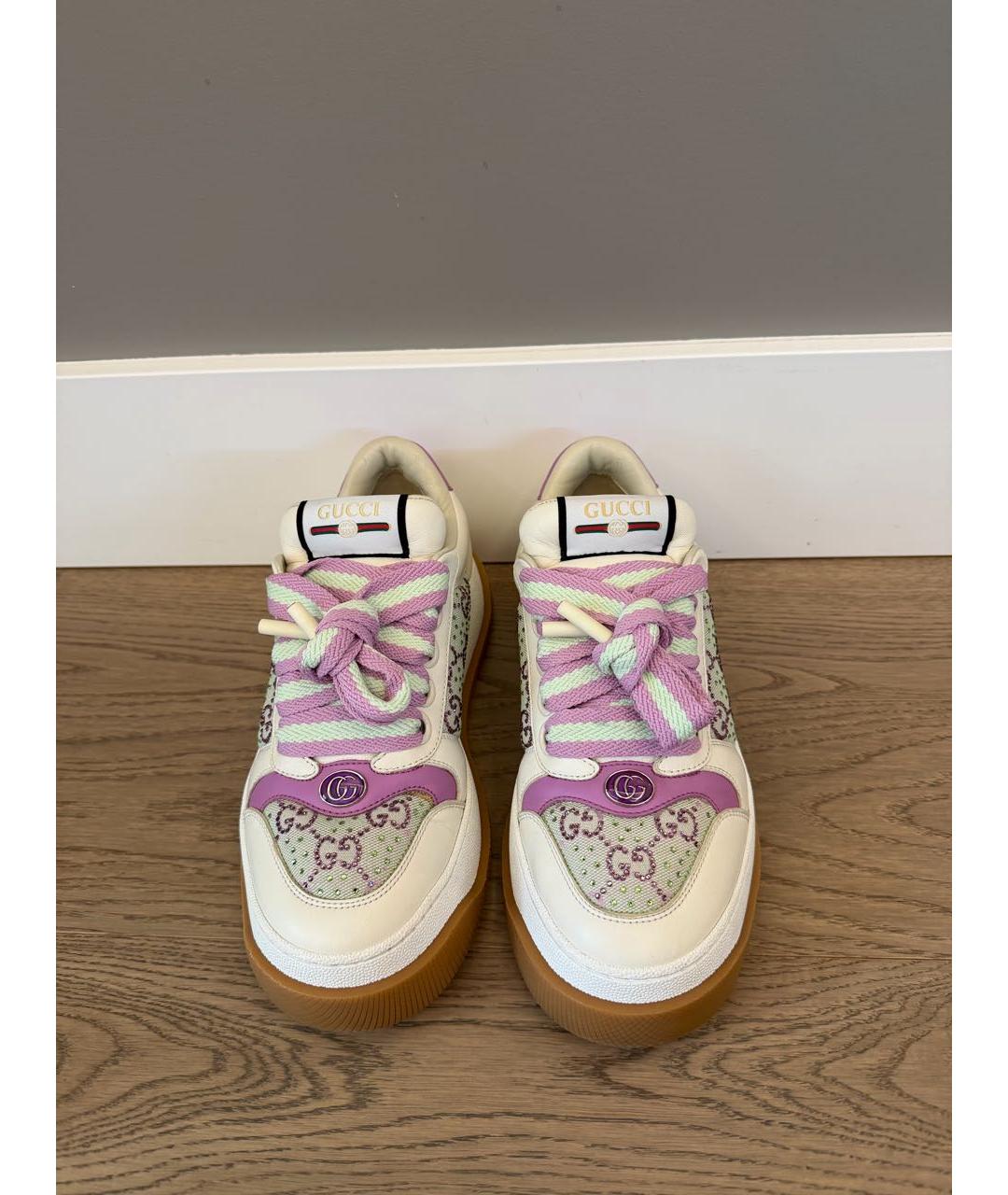 GUCCI Мульти кожаные кеды, фото 2