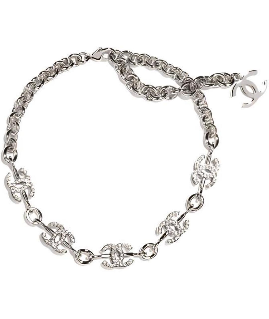 CHANEL Серебряное металлическое колье, фото 5