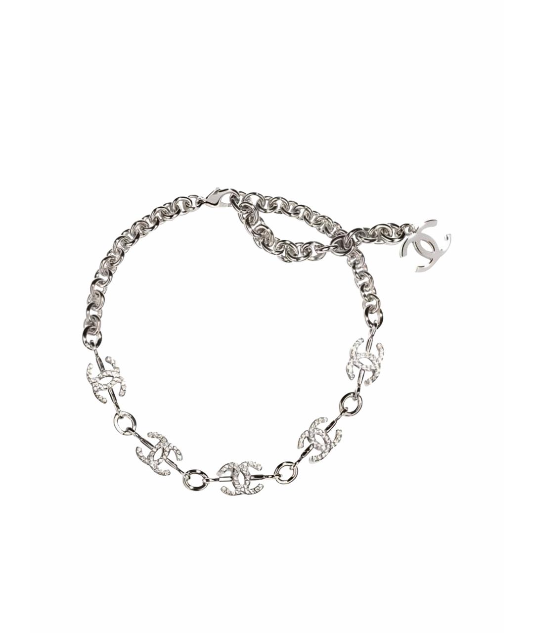 CHANEL Серебряное металлическое колье, фото 1
