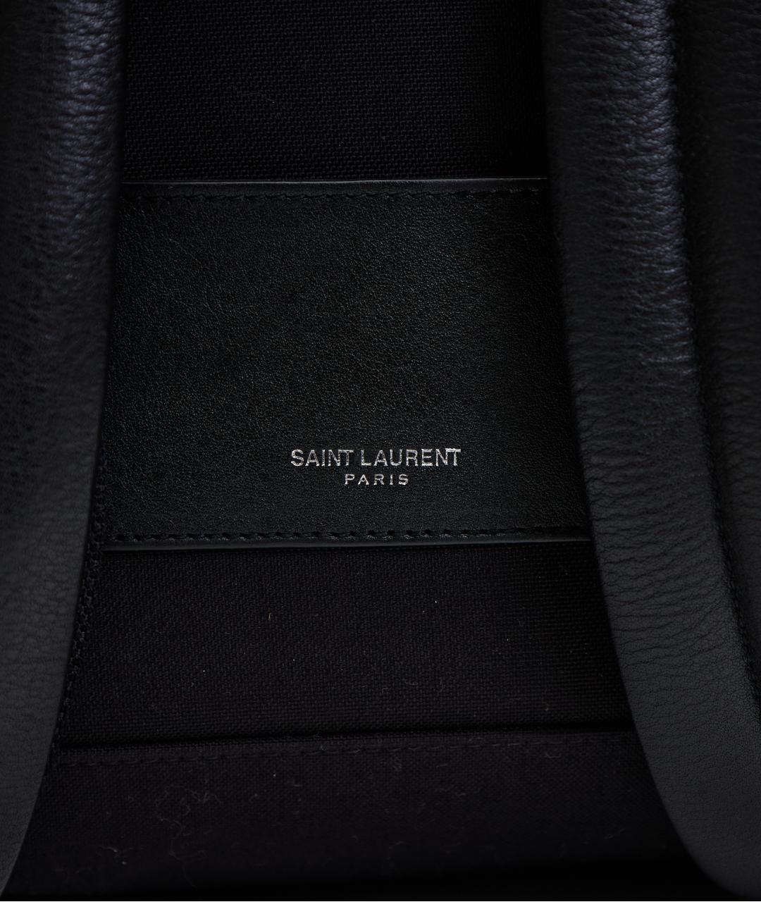 SAINT LAURENT Бежевый тканевый рюкзак, фото 4