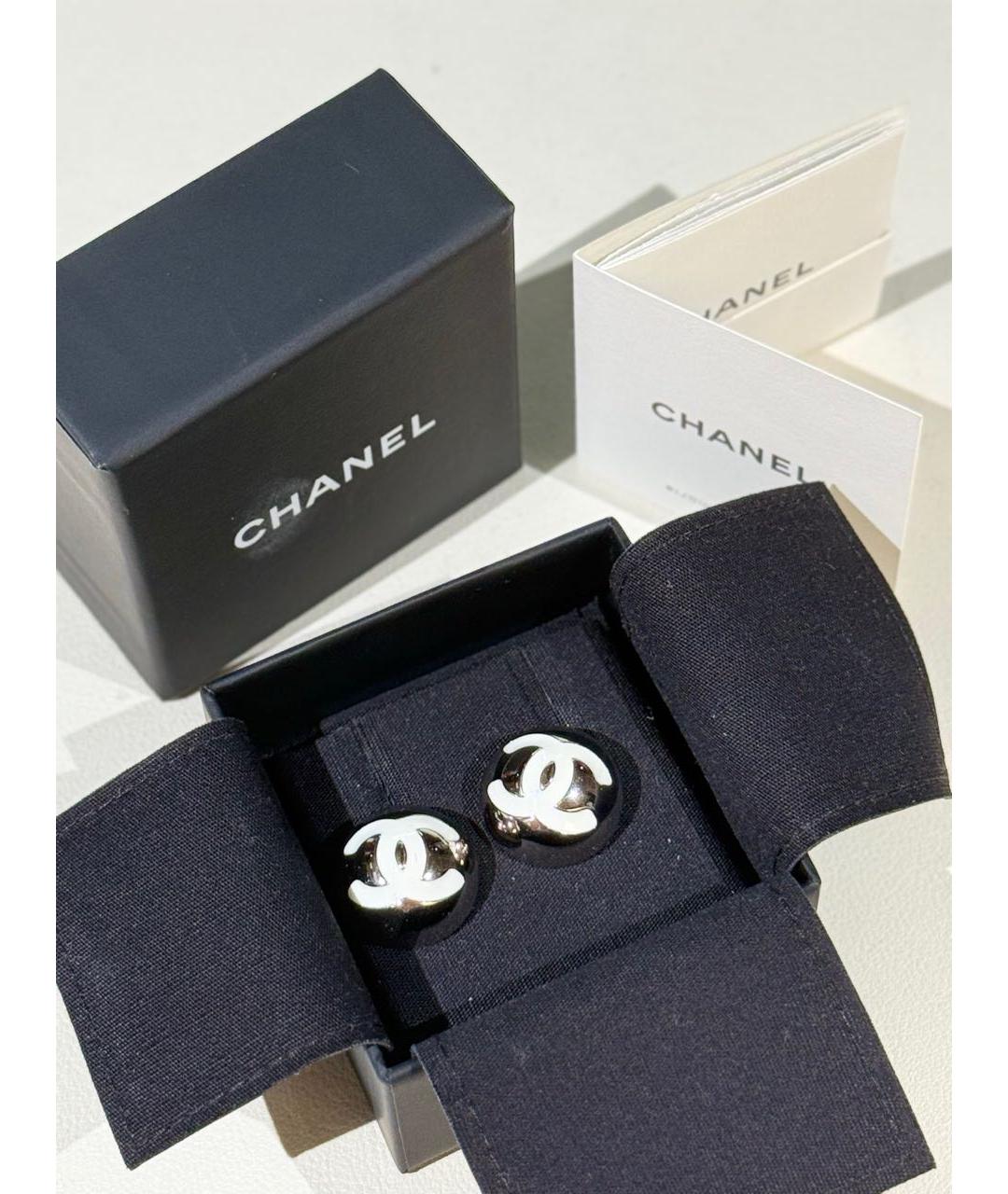 CHANEL Серебряные серьги, фото 4