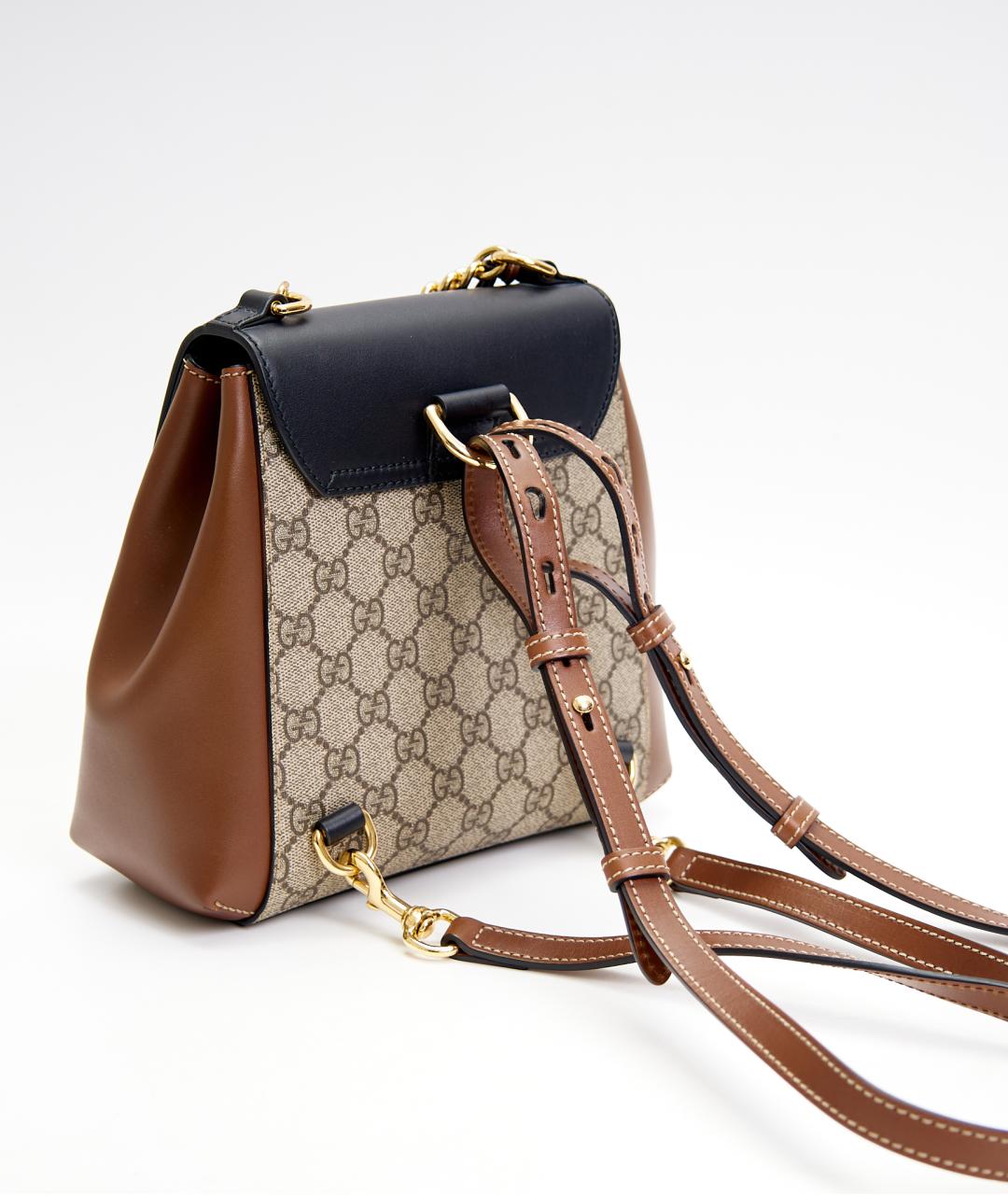 GUCCI Коричневая кожаная сумка через плечо, фото 3