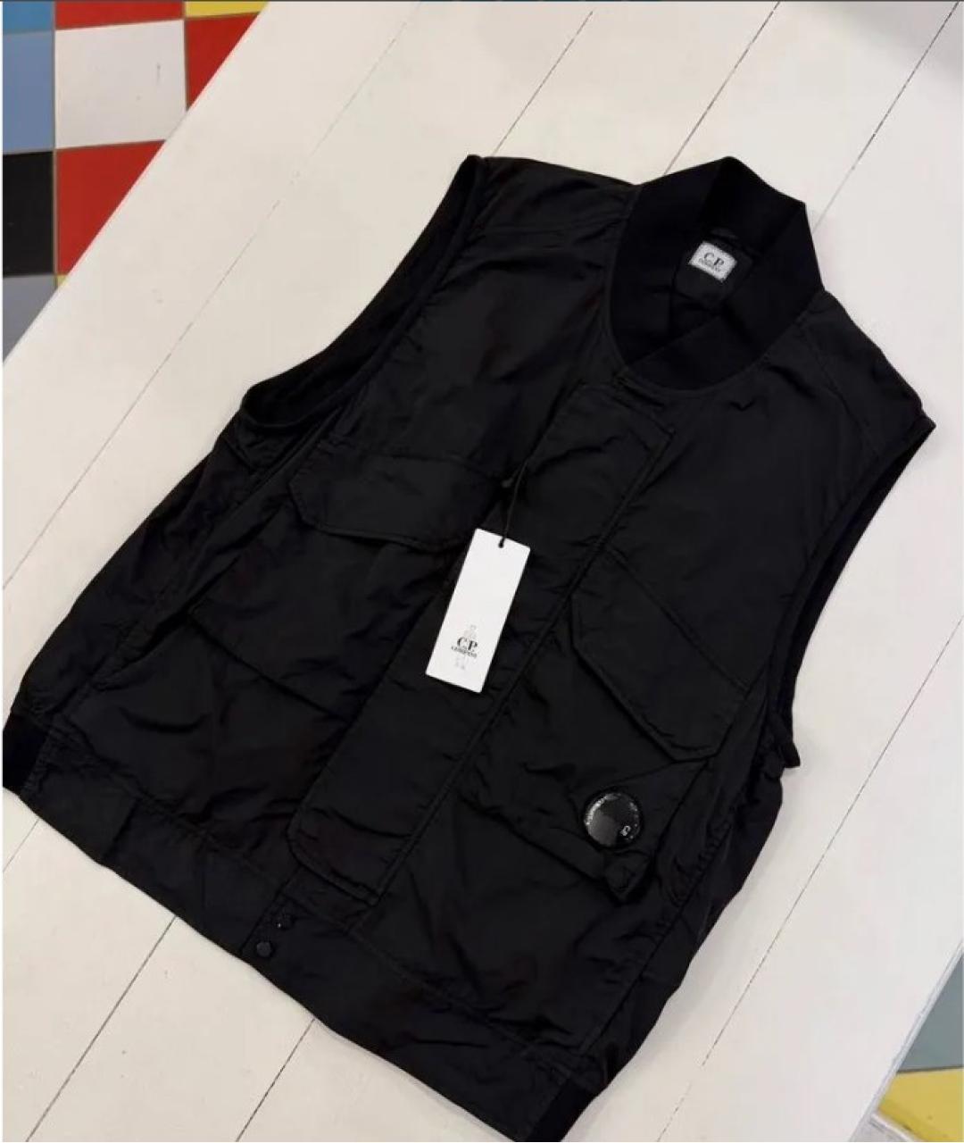 CP COMPANY Черный нейлоновый жилет, фото 6