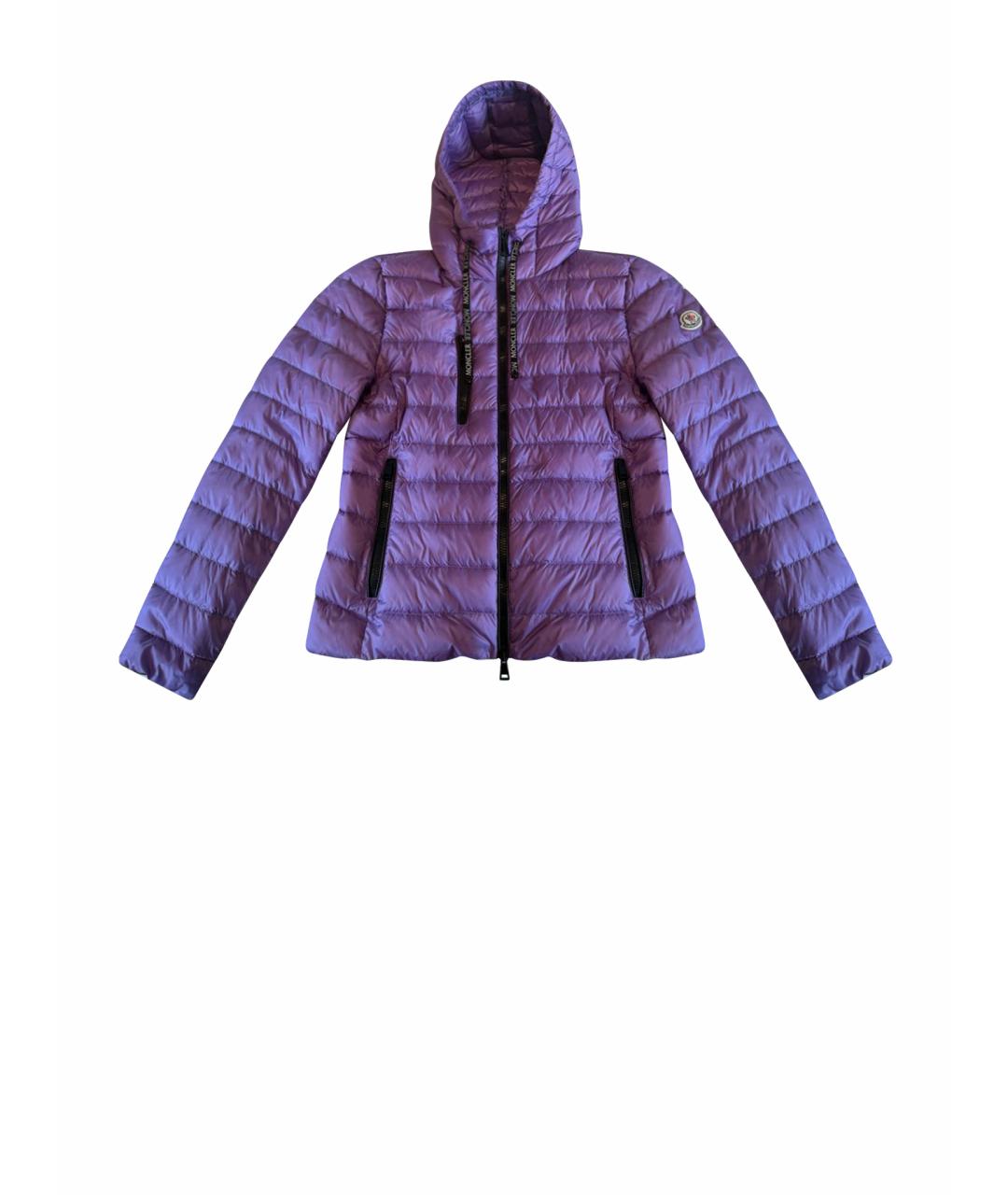 MONCLER Фиолетовая полиамидовая куртка, фото 1