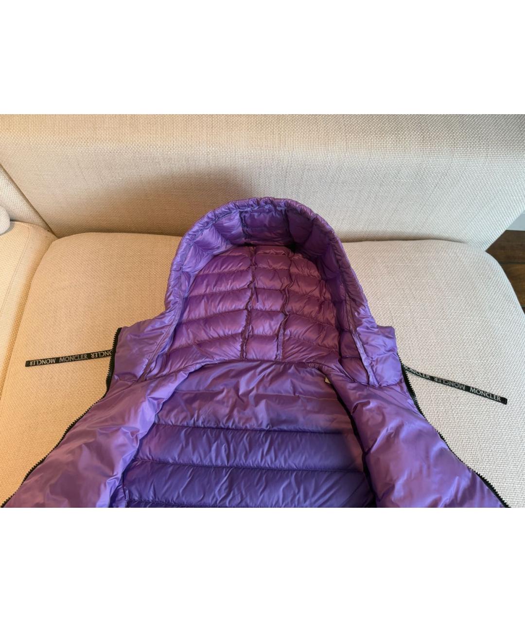 MONCLER Фиолетовая полиамидовая куртка, фото 3