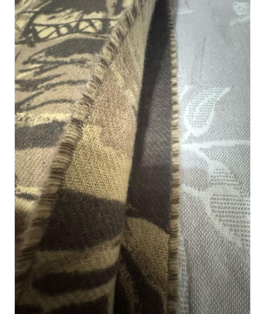 BURBERRY Коричневый кашемировый шарф, фото 2