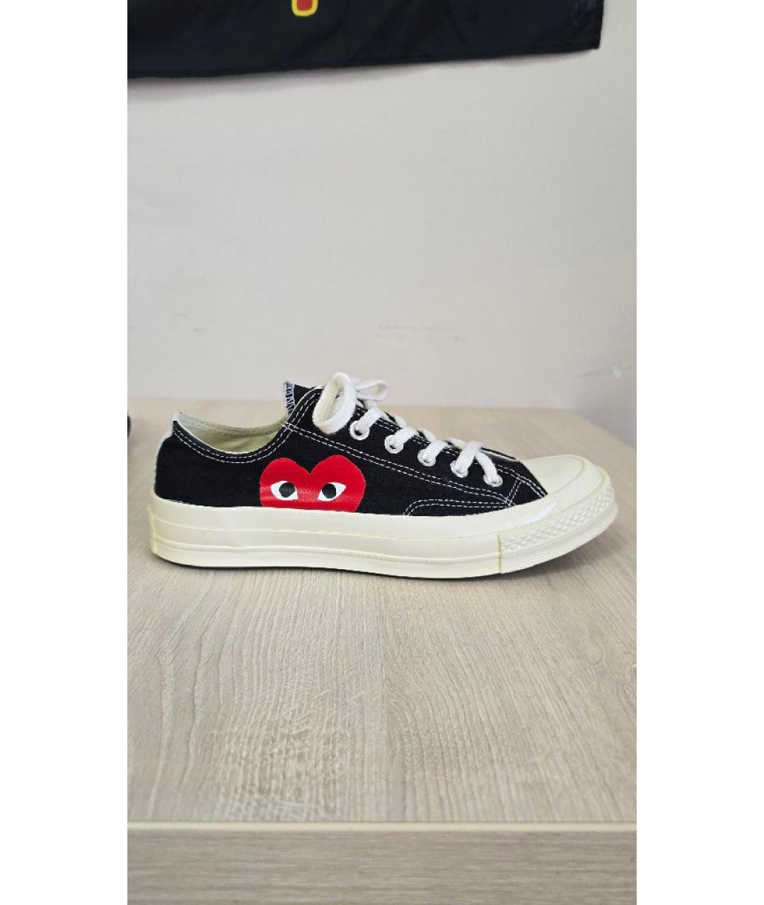 CONVERSE Черные текстильные кеды, фото 5