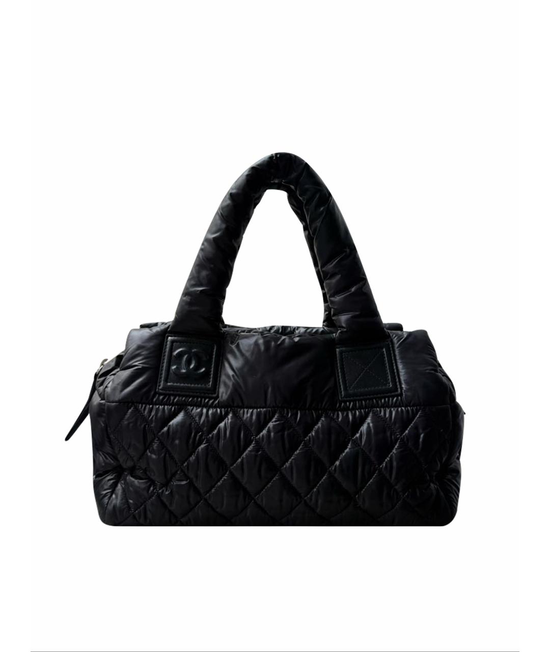 CHANEL Черная тканевая сумка тоут, фото 1