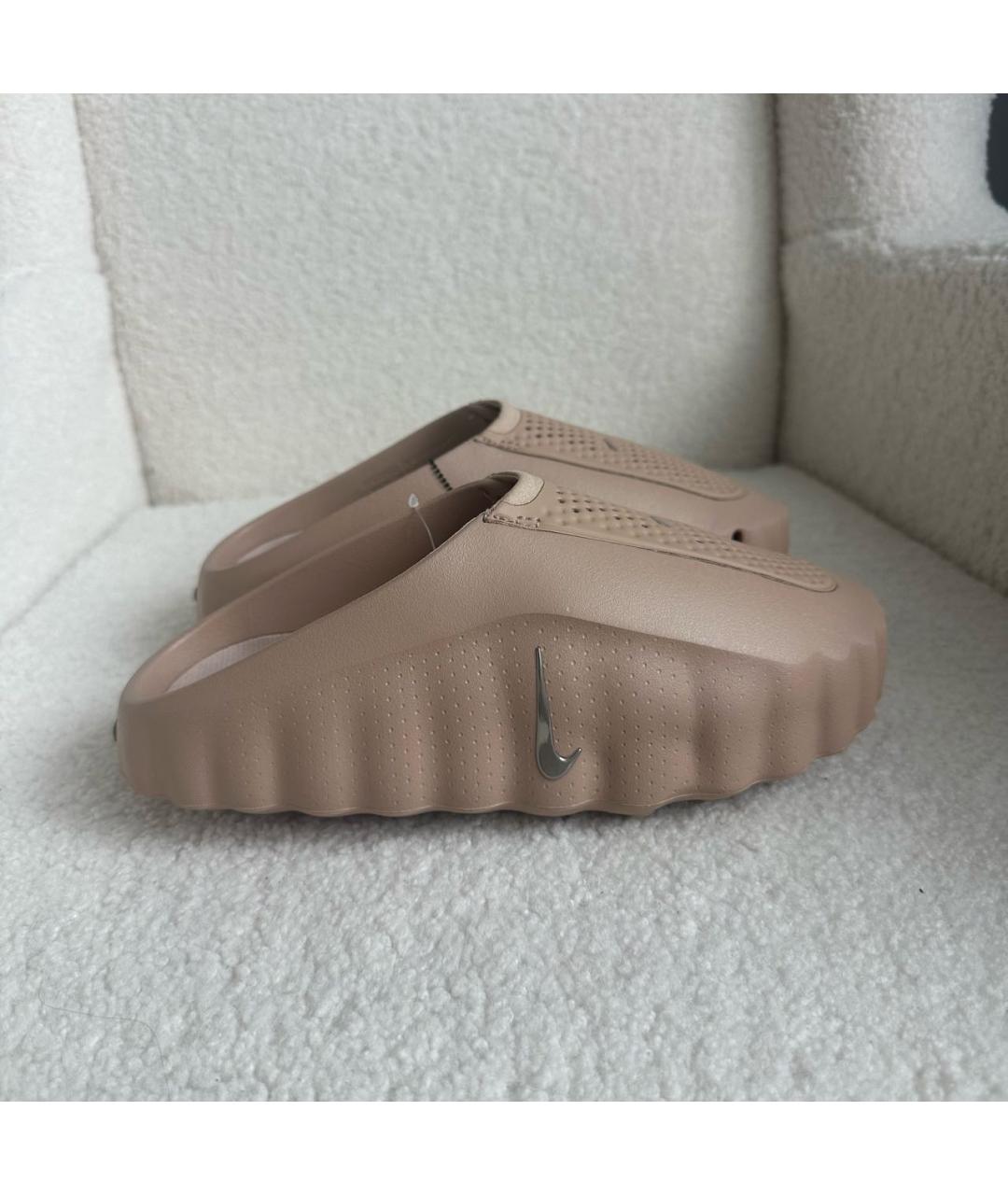NIKE Бежевые шлепанцы, фото 7