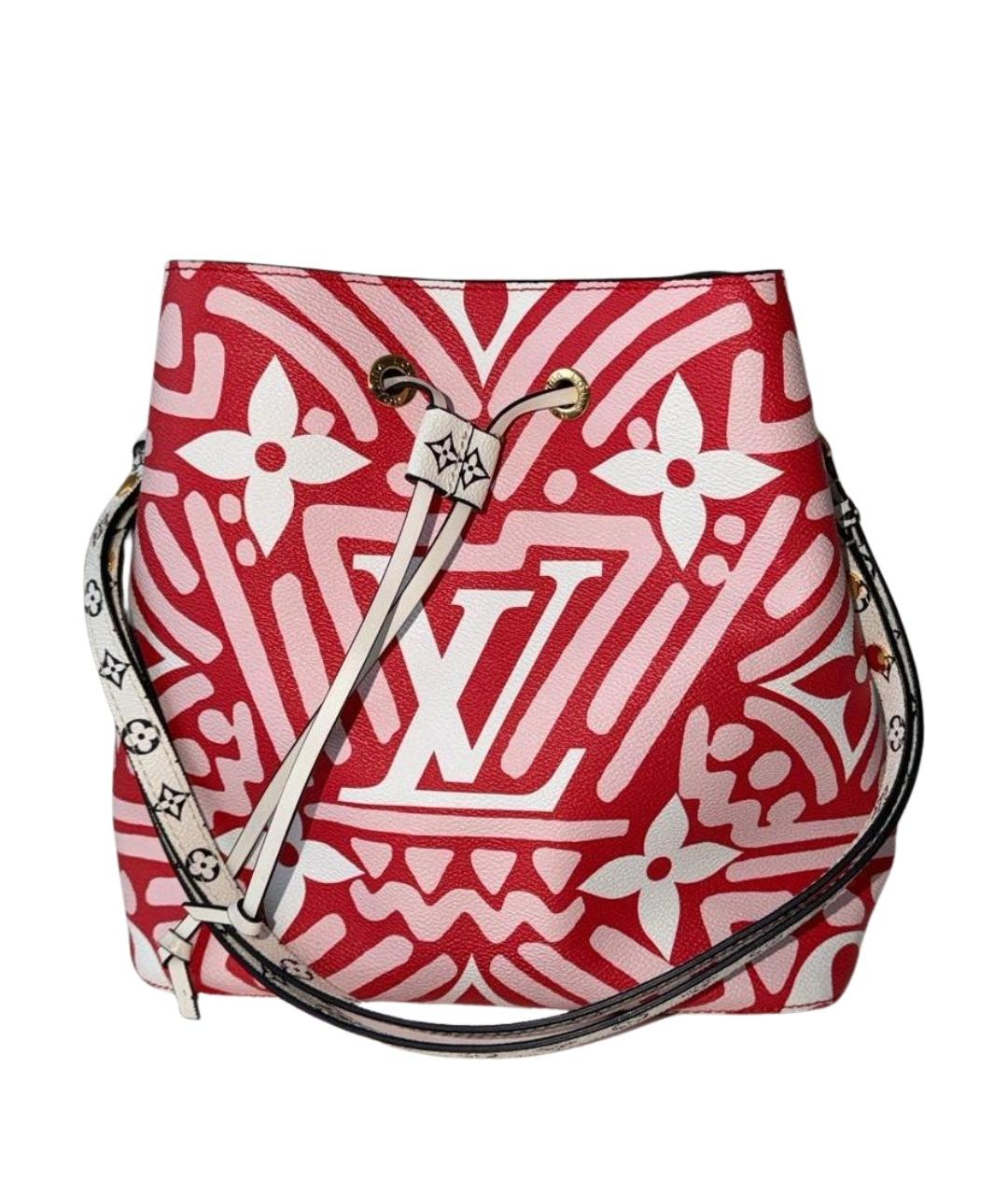 LOUIS VUITTON Красная кожаная сумка тоут, фото 1