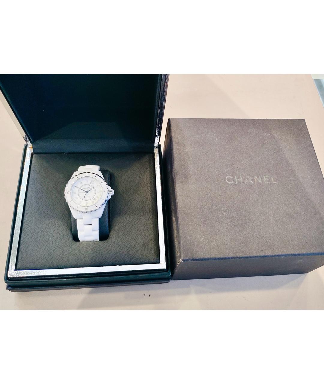CHANEL Белые керамические часы, фото 8