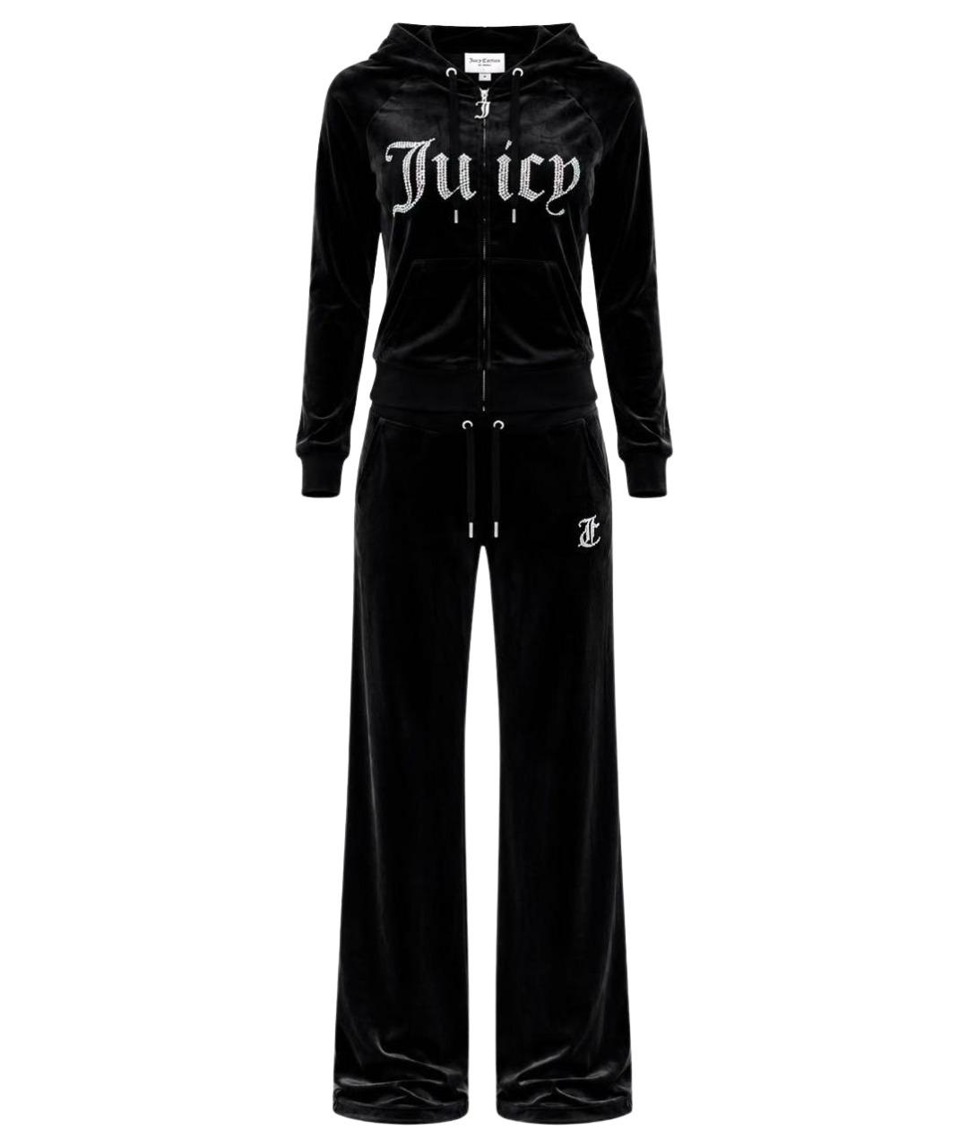 JUICY COUTURE Черный велюровый спортивные костюмы, фото 1