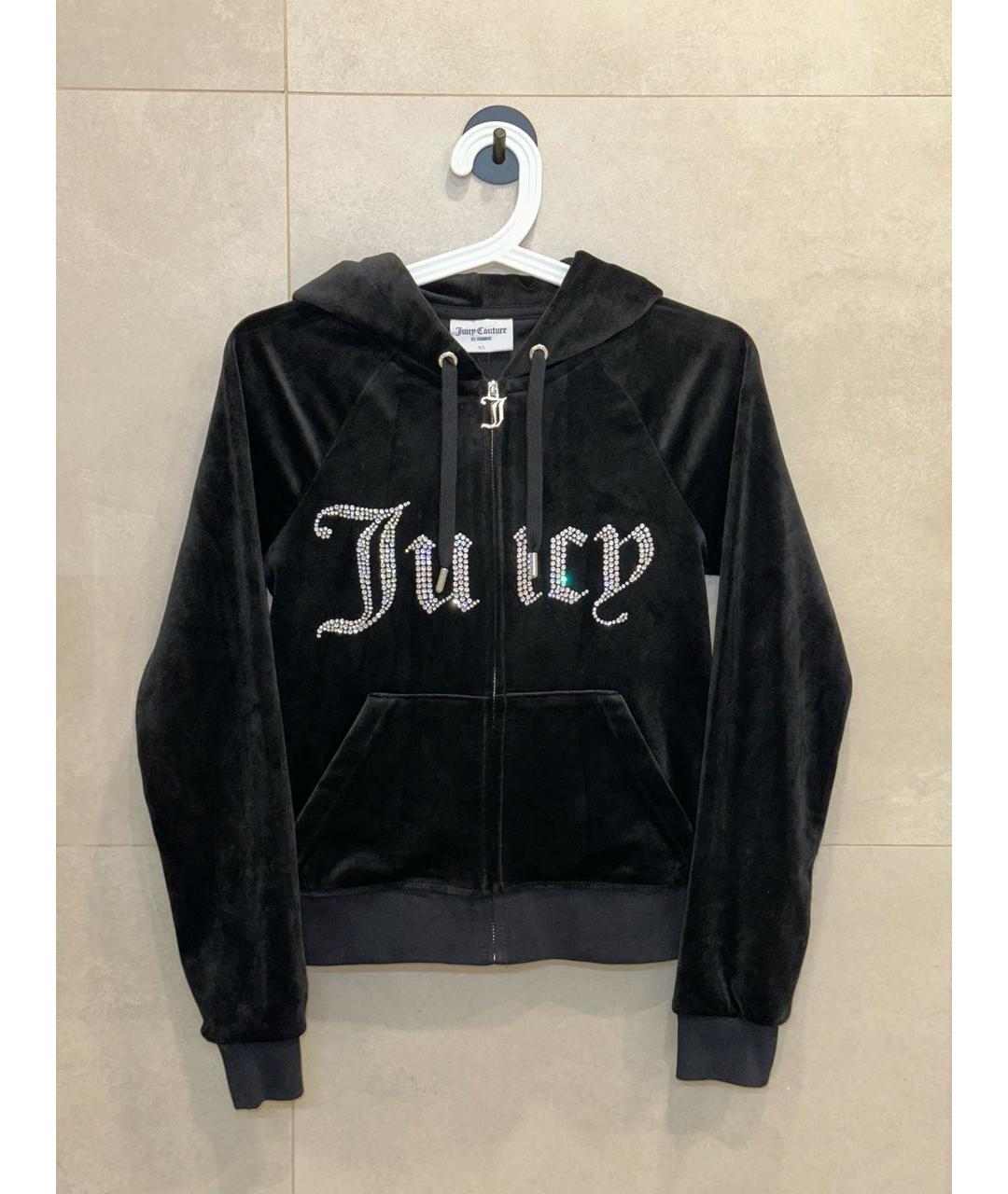 JUICY COUTURE Черный велюровый спортивные костюмы, фото 2