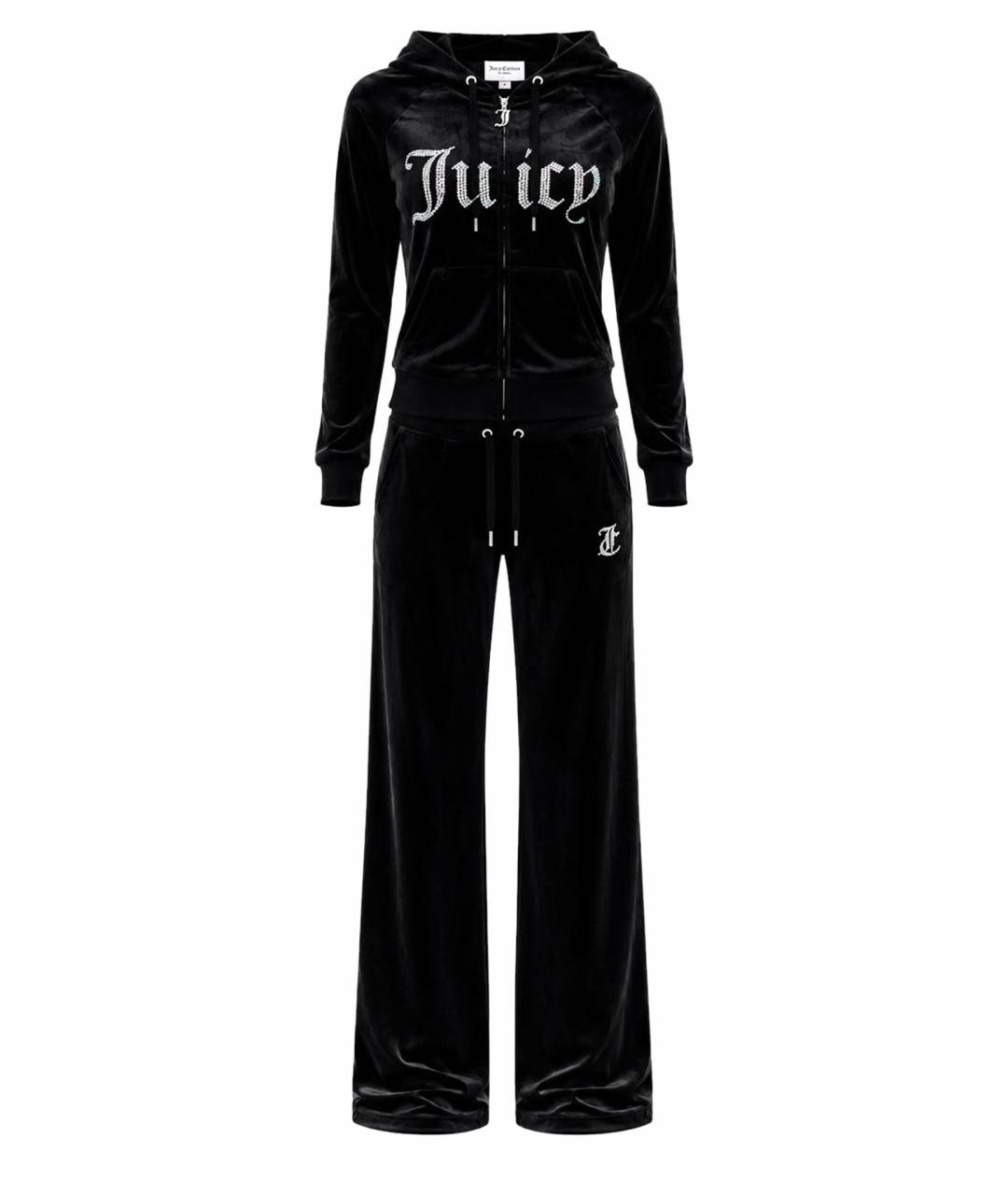 JUICY COUTURE Черный велюровый спортивные костюмы, фото 1