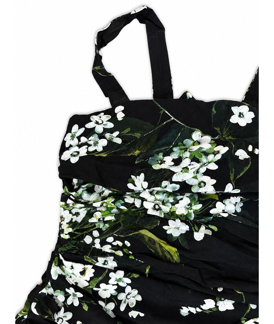 DOLCE&GABBANA Черное нейлоновое коктейльное платье, фото 4