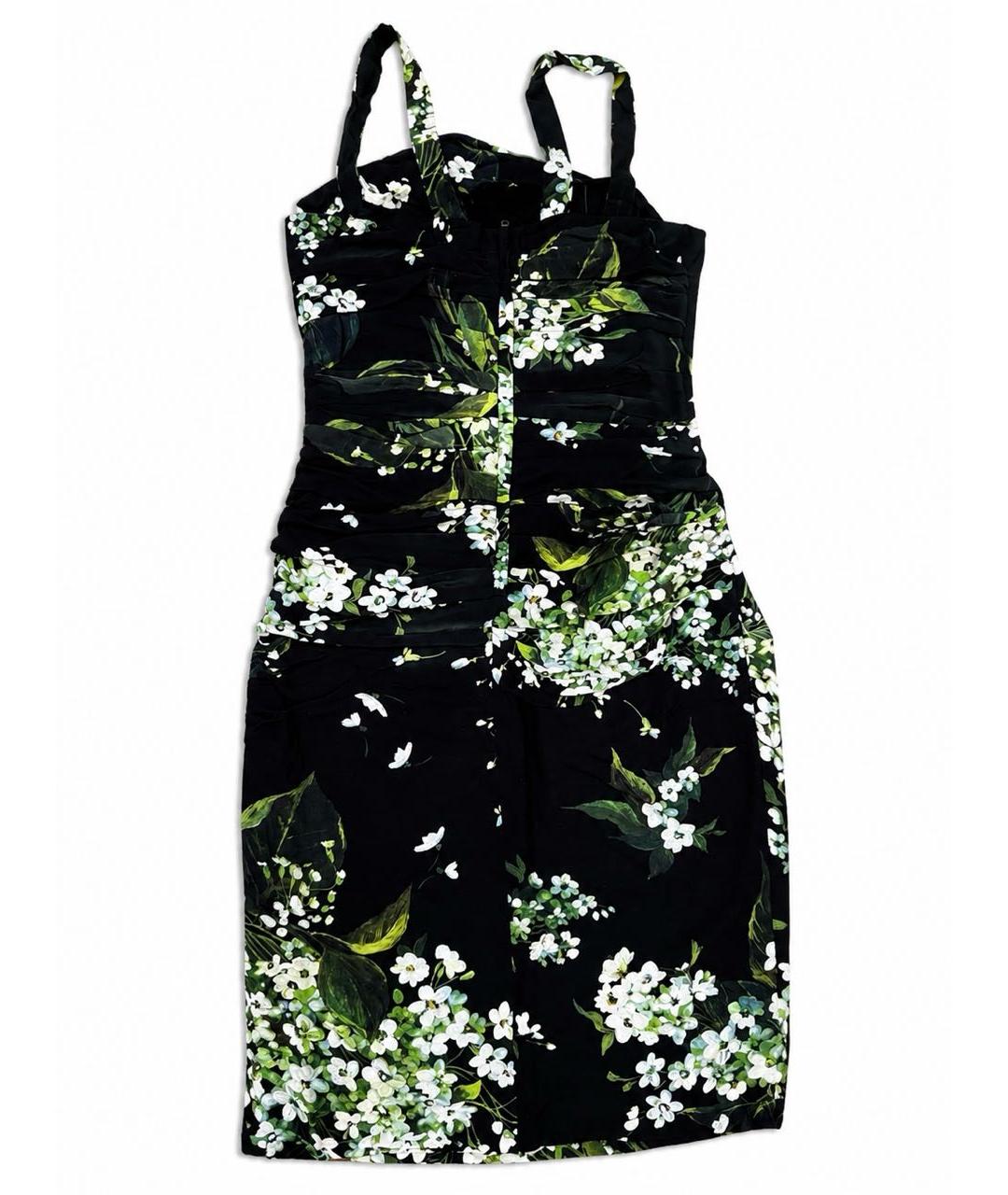 DOLCE&GABBANA Черное нейлоновое коктейльное платье, фото 2