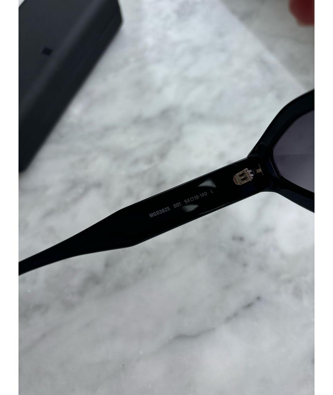 MCQ ALEXANDER MCQUEEN Черные пластиковые солнцезащитные очки, фото 6