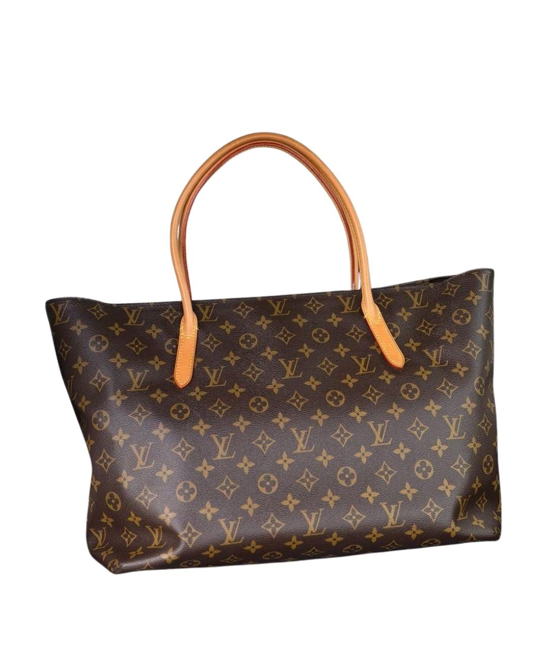 LOUIS VUITTON Коричневая сумка тоут из канвы, фото 1