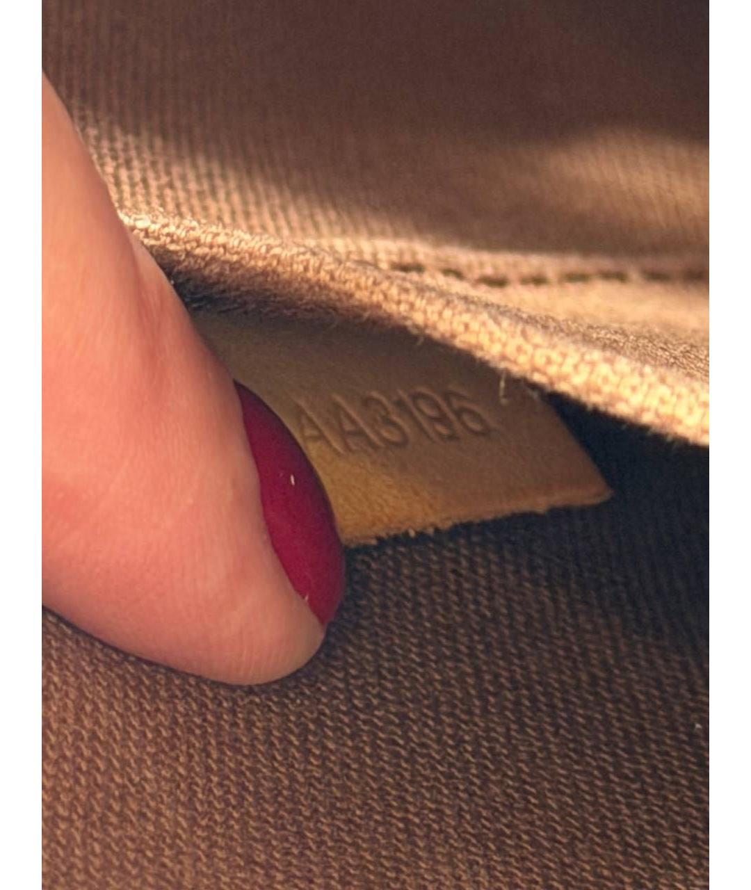 LOUIS VUITTON Коричневая сумка через плечо из канвы, фото 4