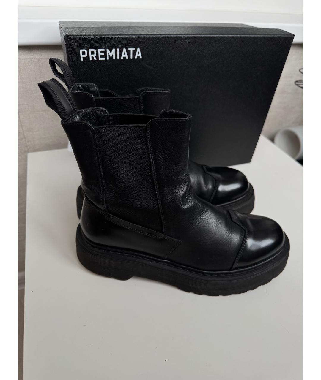 PREMIATA Черные кожаные ботинки, фото 7