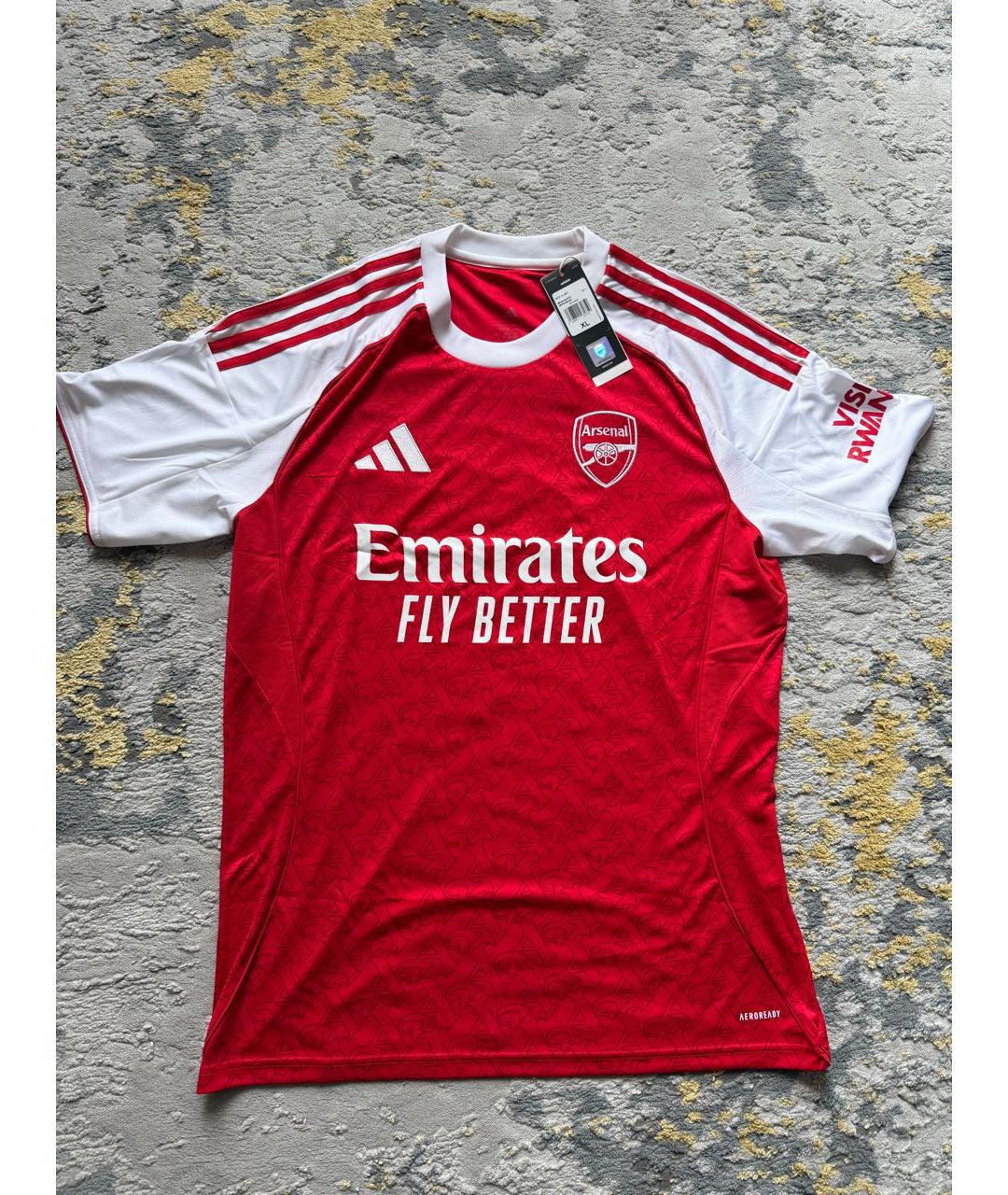 ADIDAS Красная синтетическая футболка, фото 6
