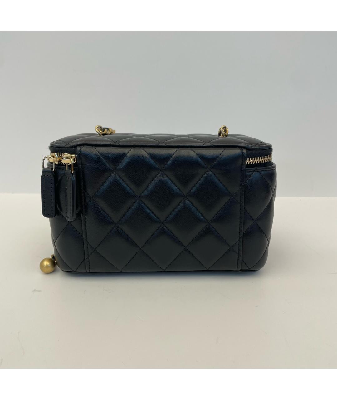 CHANEL Черная кожаная сумка через плечо, фото 3