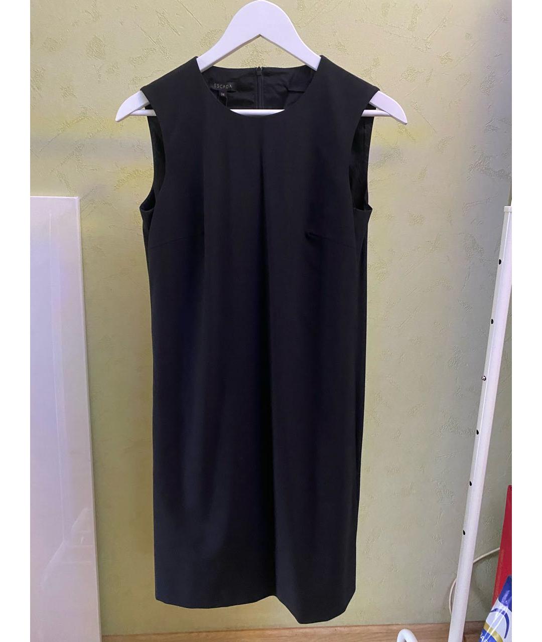 ESCADA Черное полиэстеровое повседневное платье, фото 3