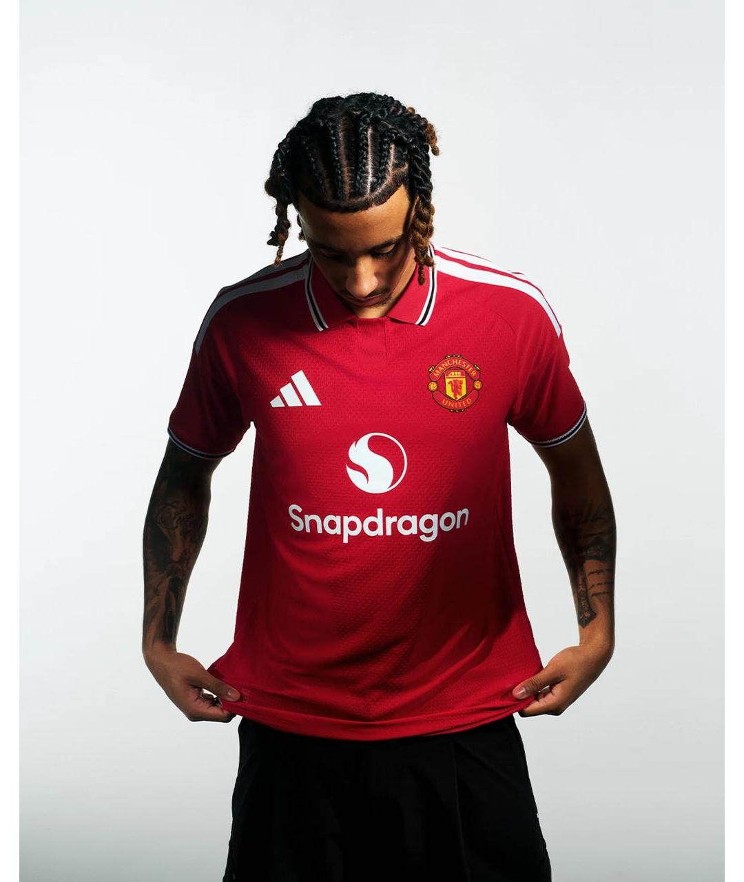 ADIDAS Красная синтетическая футболка, фото 3