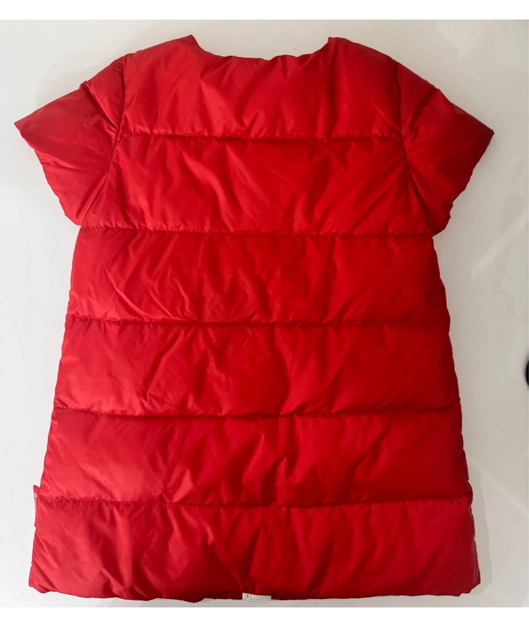 MONCLER Красный полиэстеровый жакет / жилет, фото 2
