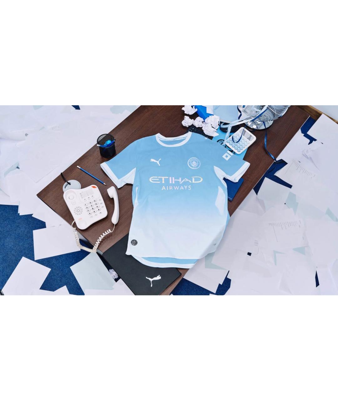 PUMA Голубая синтетическая футболка, фото 4