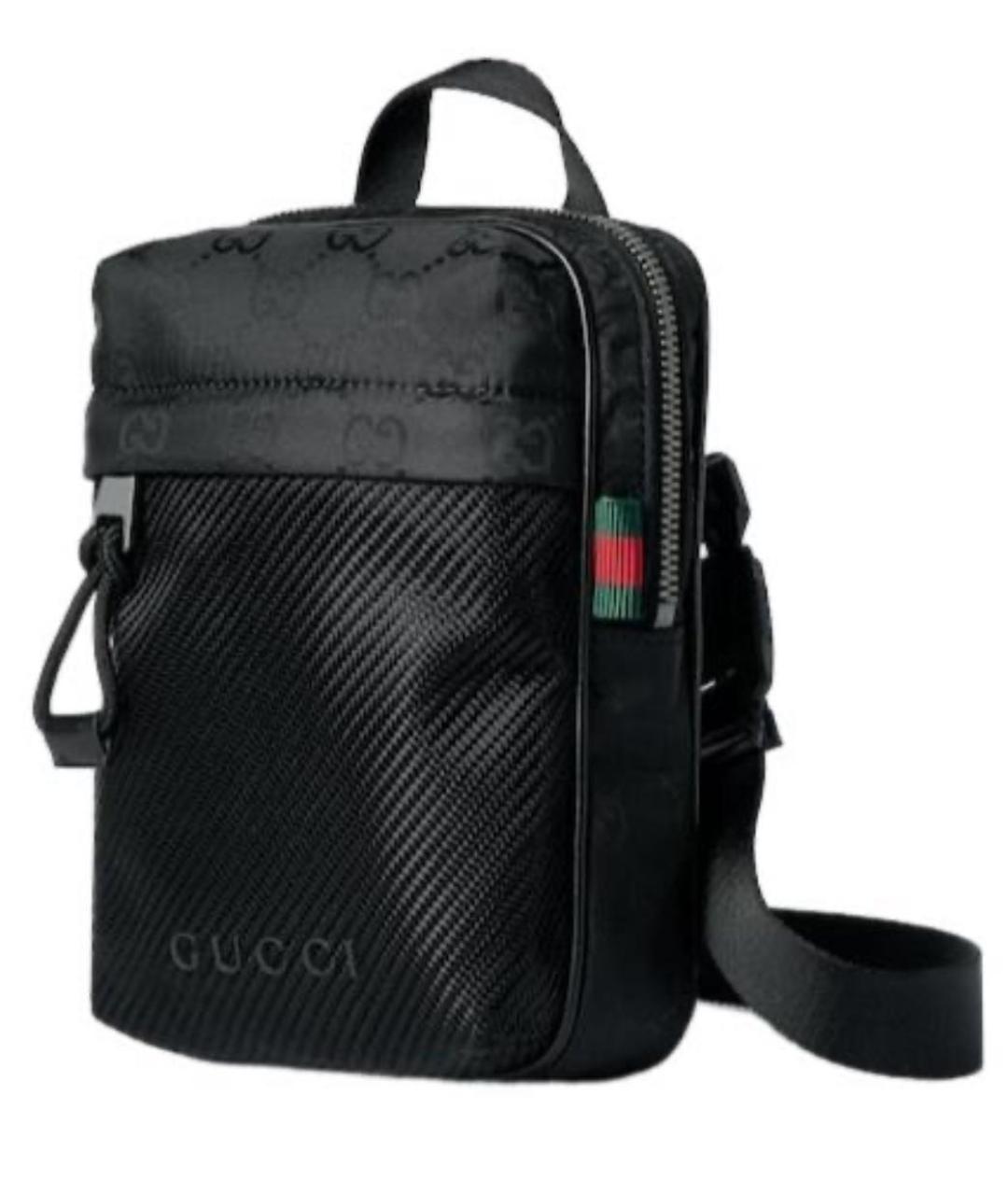 GUCCI Черная нейлоновая сумка на плечо, фото 9