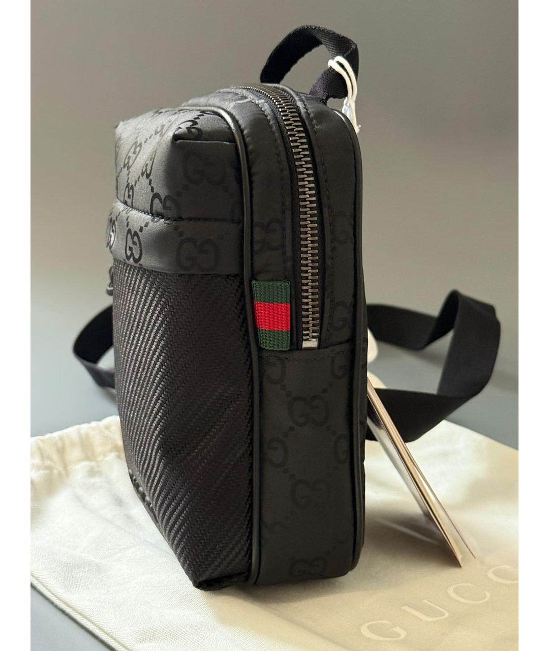GUCCI Черная нейлоновая сумка на плечо, фото 3