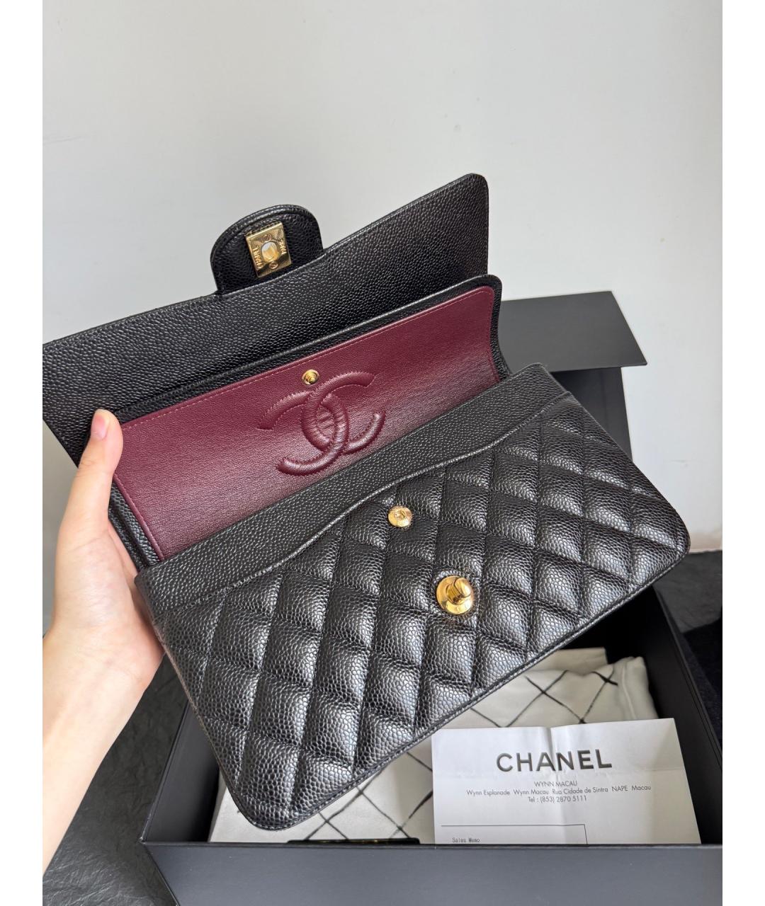 CHANEL Черная кожаная сумка через плечо, фото 4