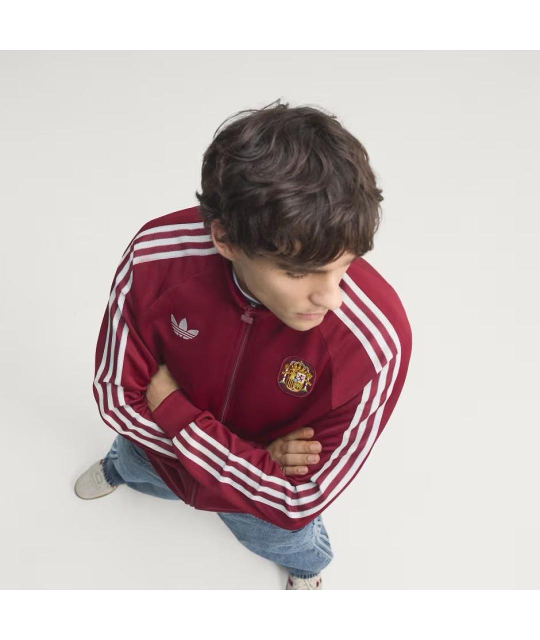 ADIDAS Бордовый полиэстеровый спортивный костюм, фото 4