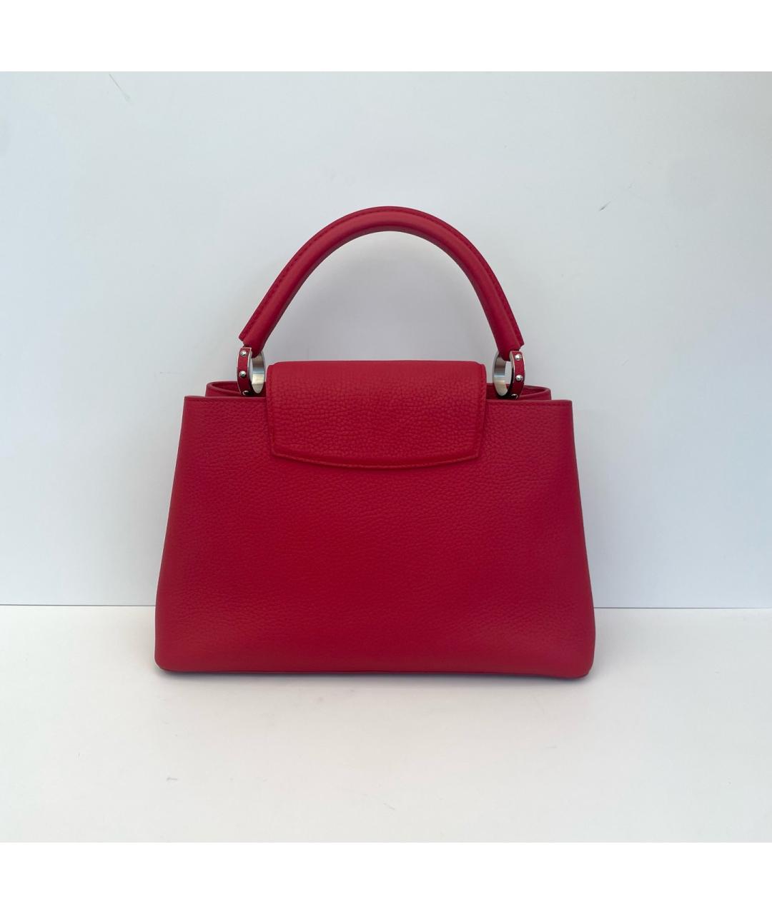 LOUIS VUITTON Красная кожаная сумка тоут, фото 2