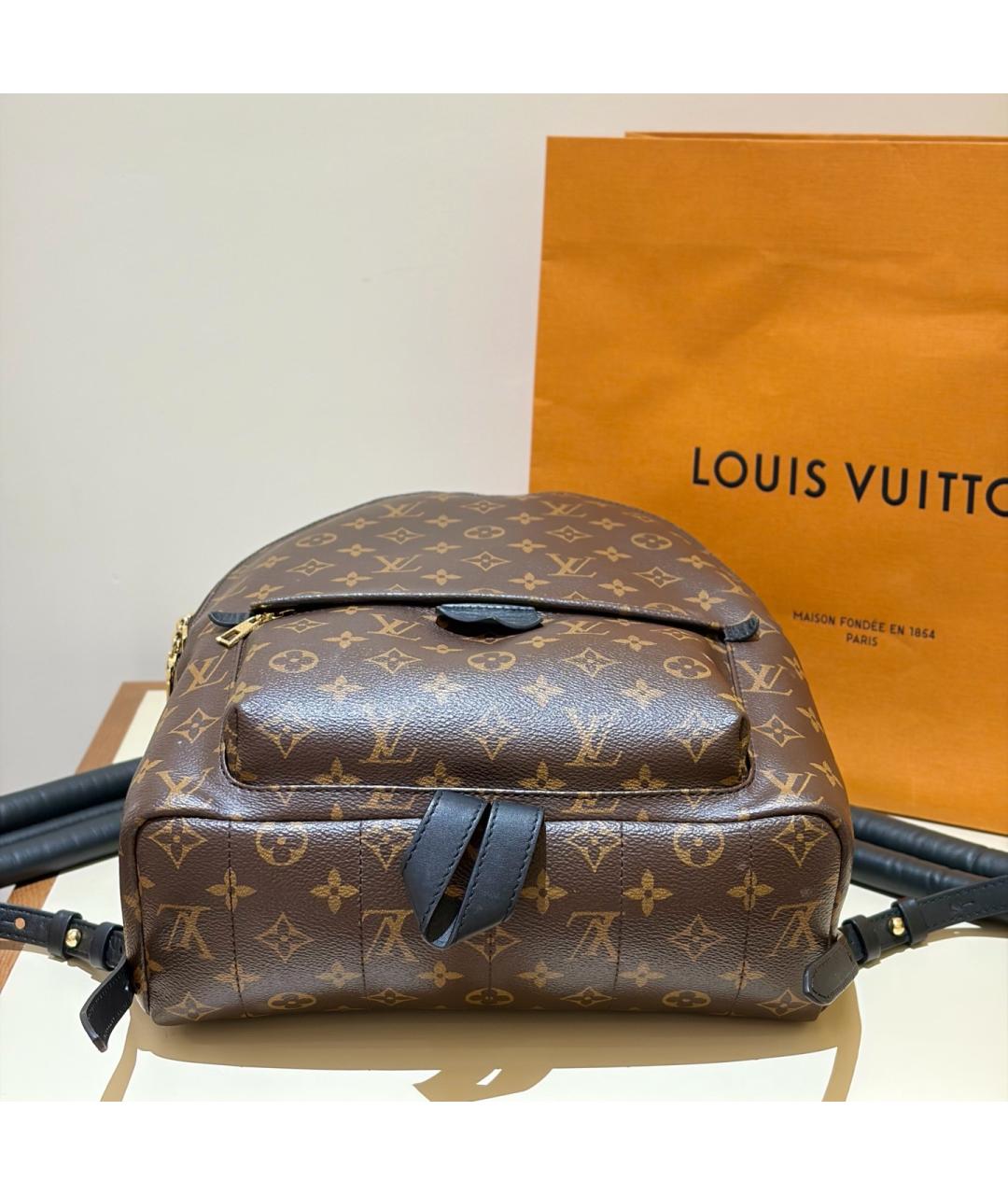LOUIS VUITTON Коричневый рюкзак из искусственной кожи, фото 5