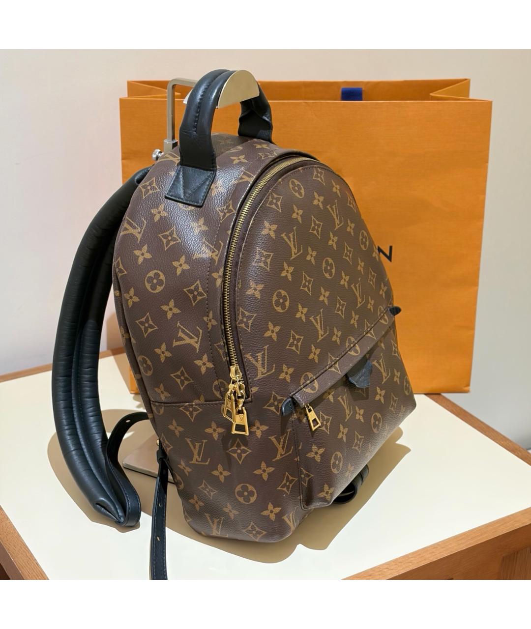 LOUIS VUITTON Коричневый рюкзак из искусственной кожи, фото 2