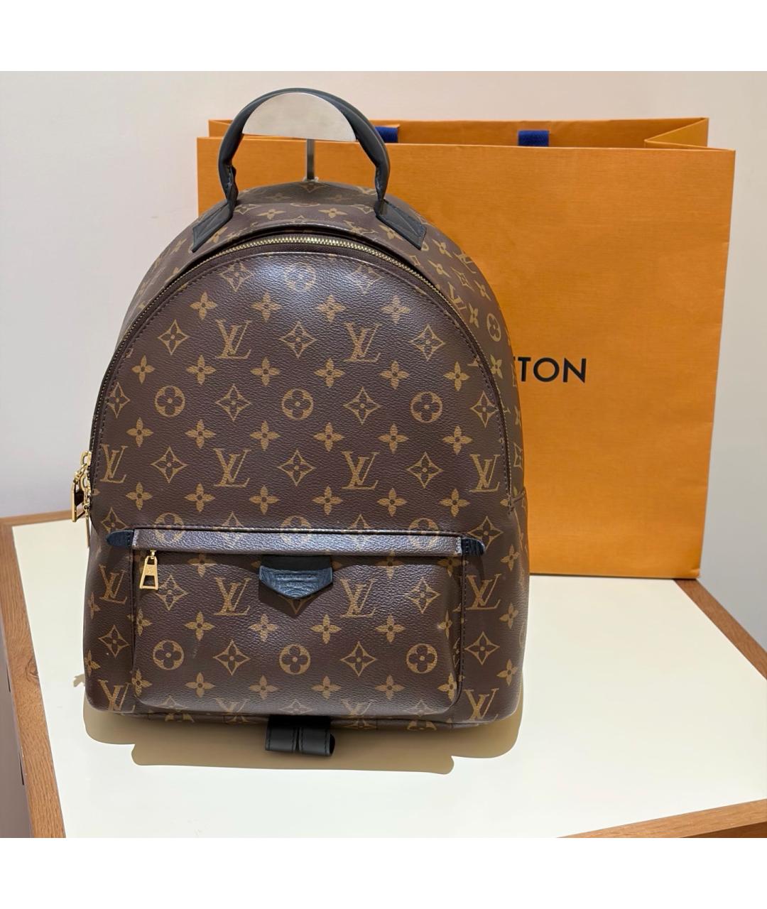 LOUIS VUITTON Коричневый рюкзак из искусственной кожи, фото 8